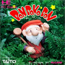 Box cover for Don Doko Don on the NEC PC Engine.