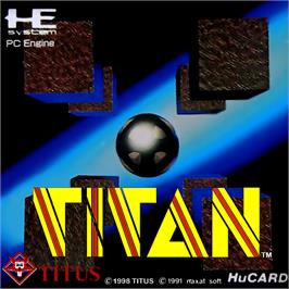 Box cover for Titan on the NEC PC Engine.