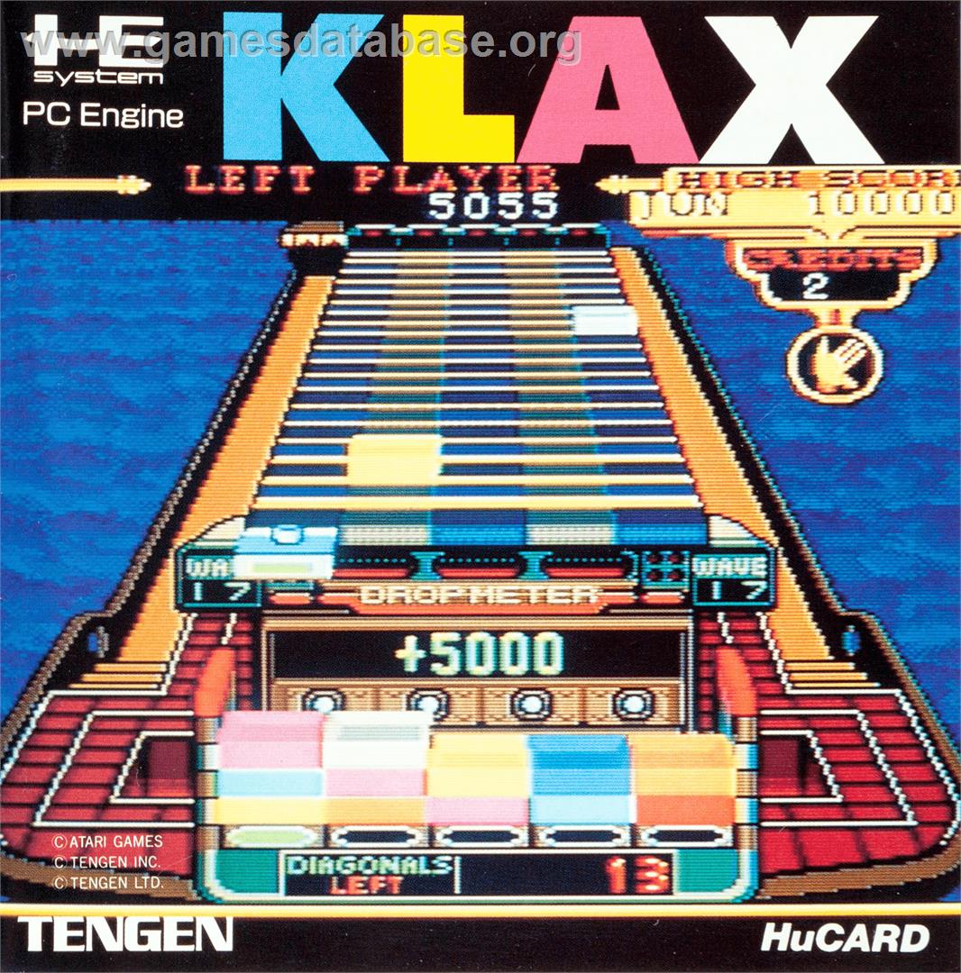 Klax - NEC PC Engine - Artwork - Box