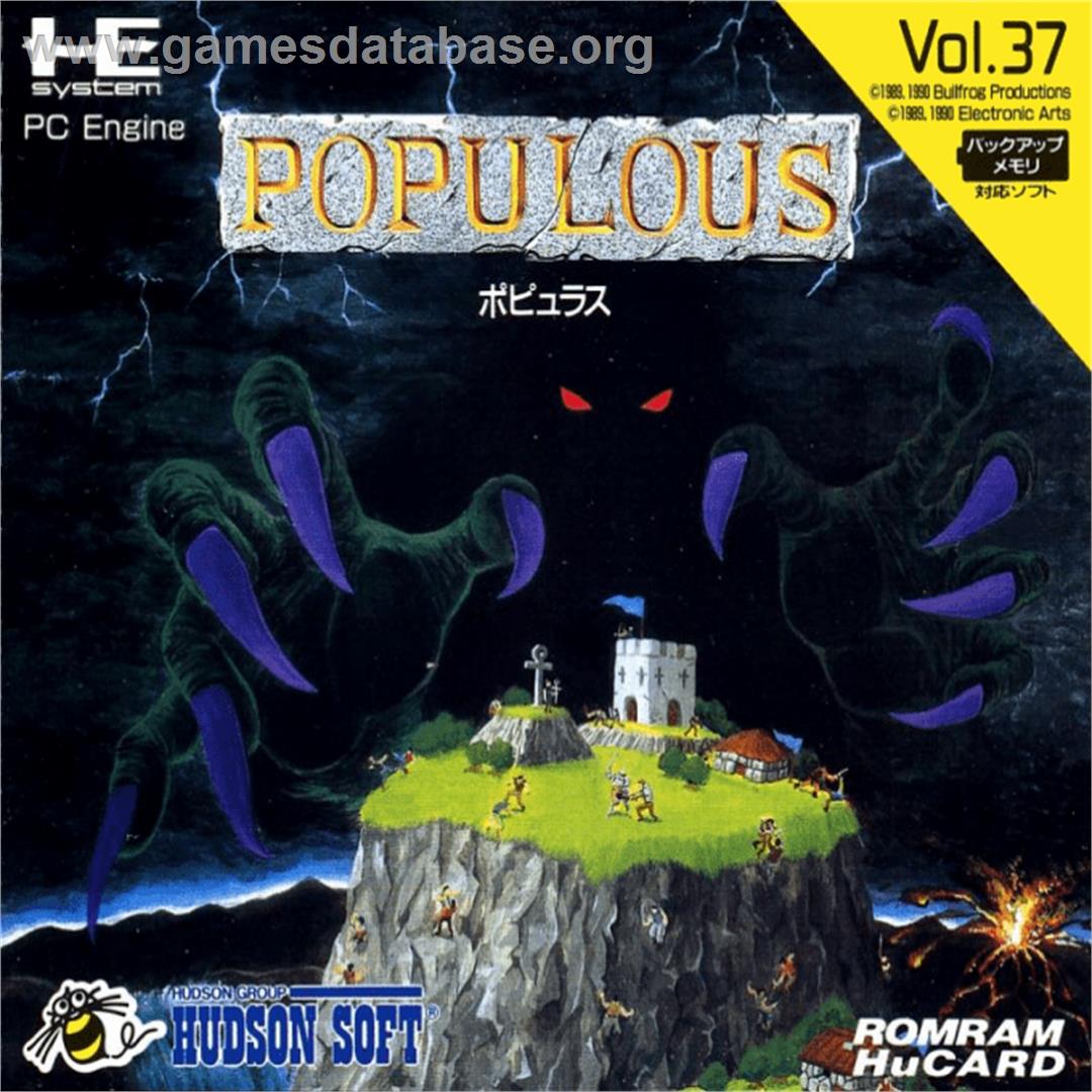 Populous - NEC PC Engine - Artwork - Box