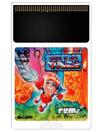Cartridge artwork for Legend of Hero Tonma on the NEC PC Engine.