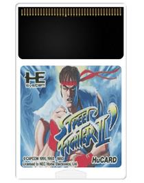 Cartridge artwork for Street Fighter II': Special Champion Edition on the NEC PC Engine.