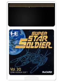 Cartridge artwork for Super Star Soldier on the NEC PC Engine.