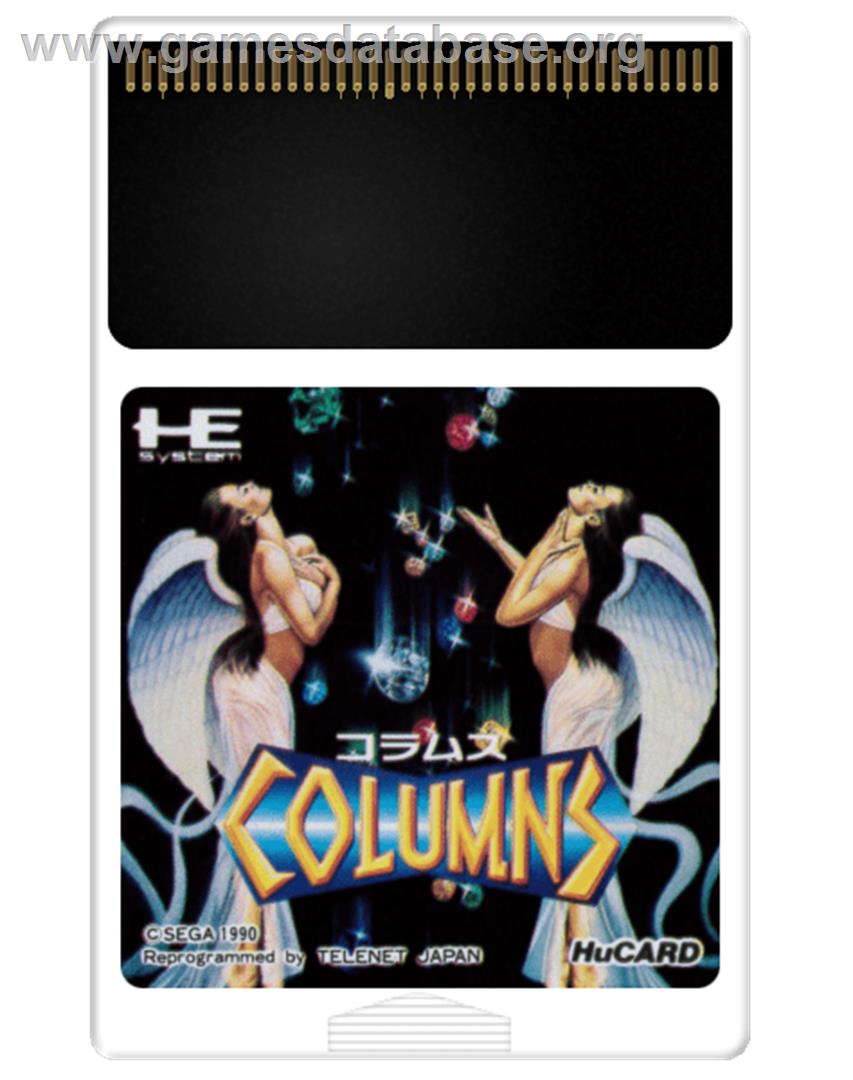 Columns - NEC PC Engine - Artwork - Cartridge