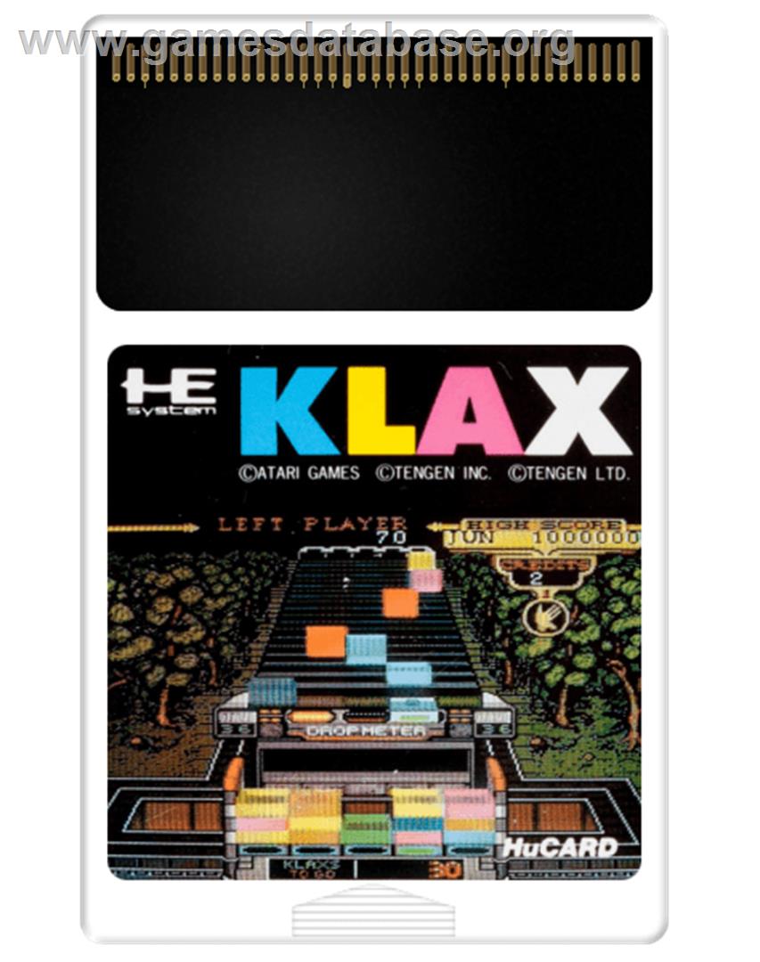 Klax - NEC PC Engine - Artwork - Cartridge