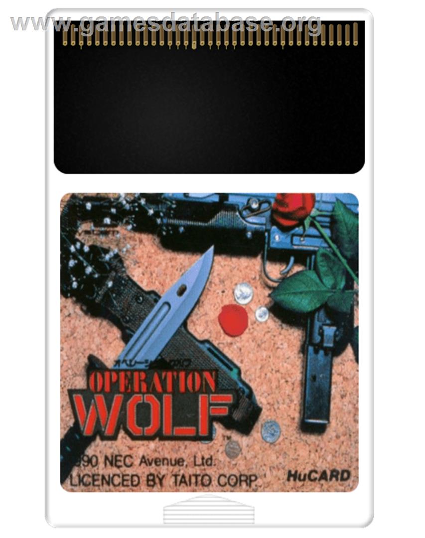 Operation Wolf - NEC PC Engine - Artwork - Cartridge