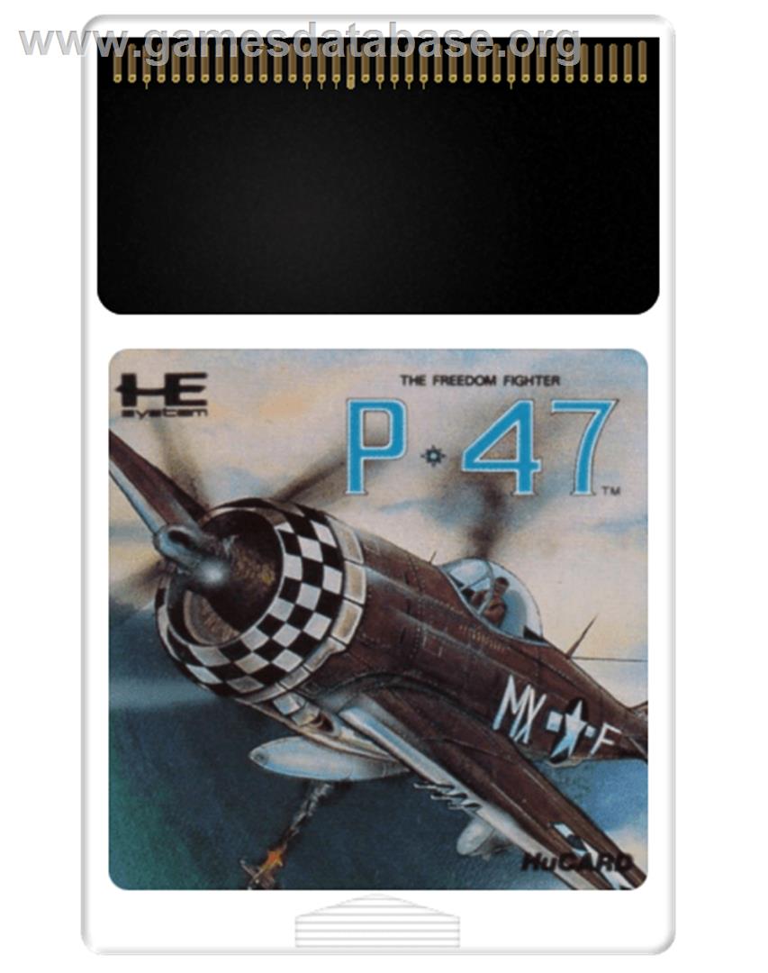 P-47 Thunderbolt: The Freedom Fighter - NEC PC Engine - Artwork - Cartridge