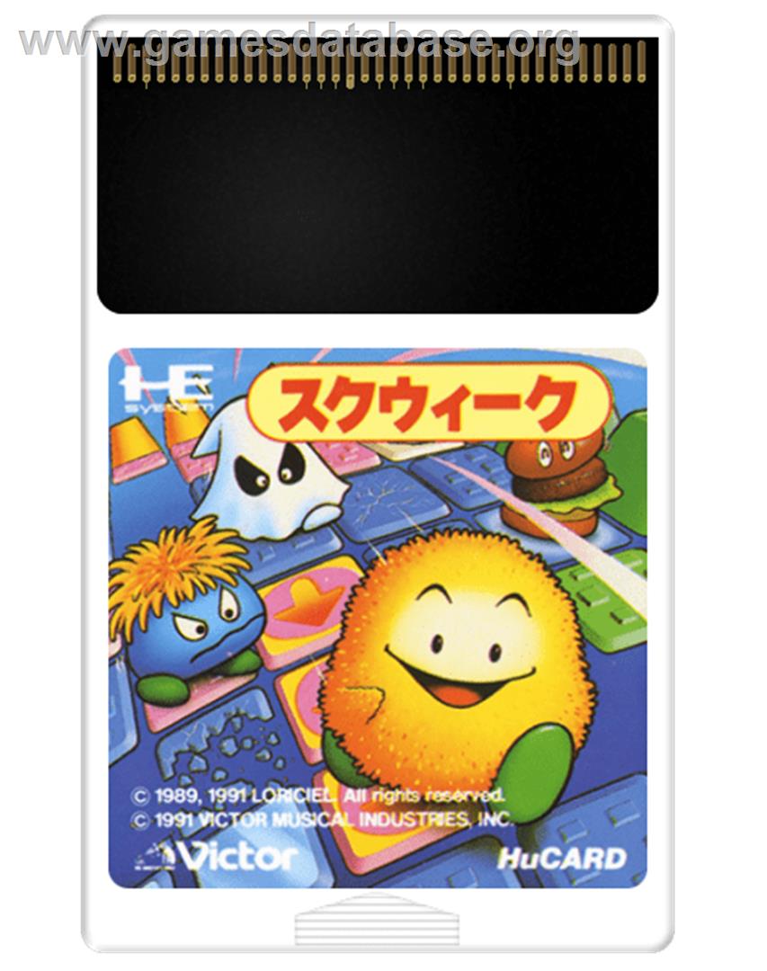 Skweek - NEC PC Engine - Artwork - Cartridge