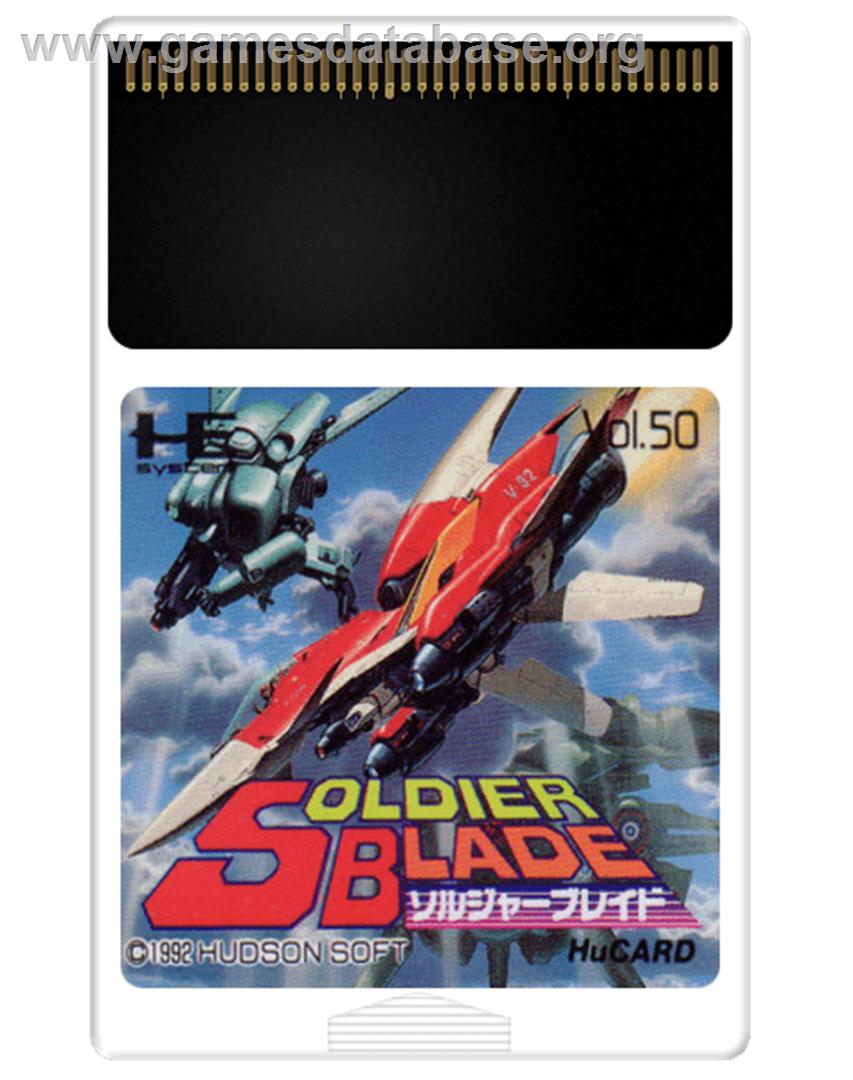 Soldier Blade - NEC PC Engine - Artwork - Cartridge