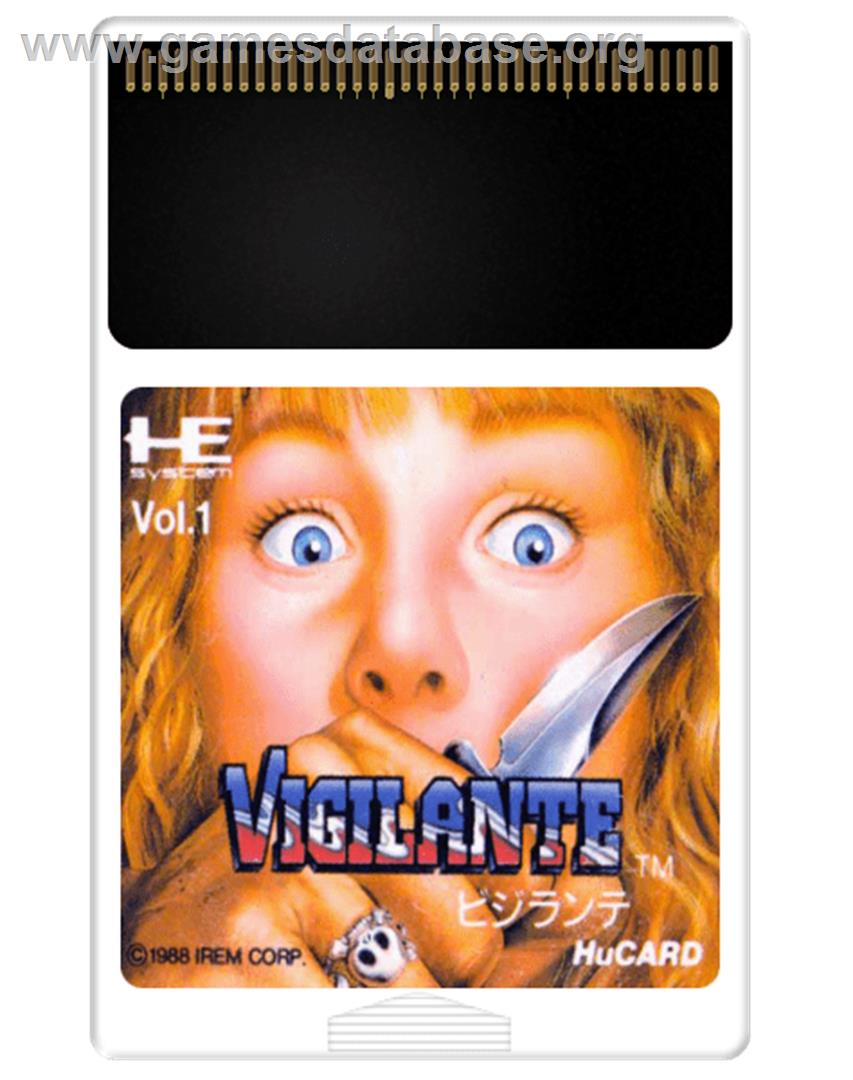 Vigilante - NEC PC Engine - Artwork - Cartridge