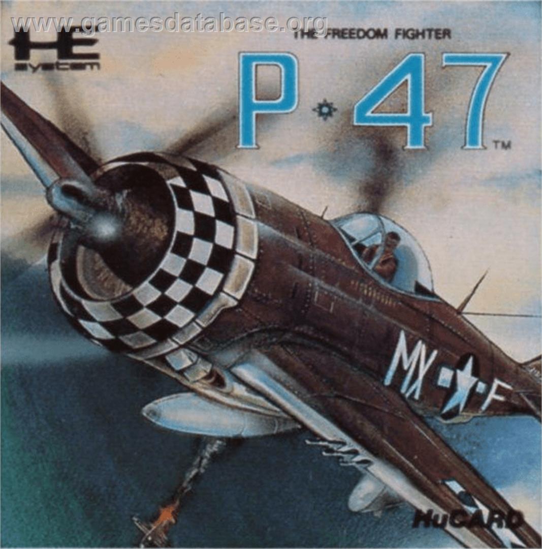 P-47 Thunderbolt: The Freedom Fighter - NEC PC Engine - Artwork - Cartridge Top
