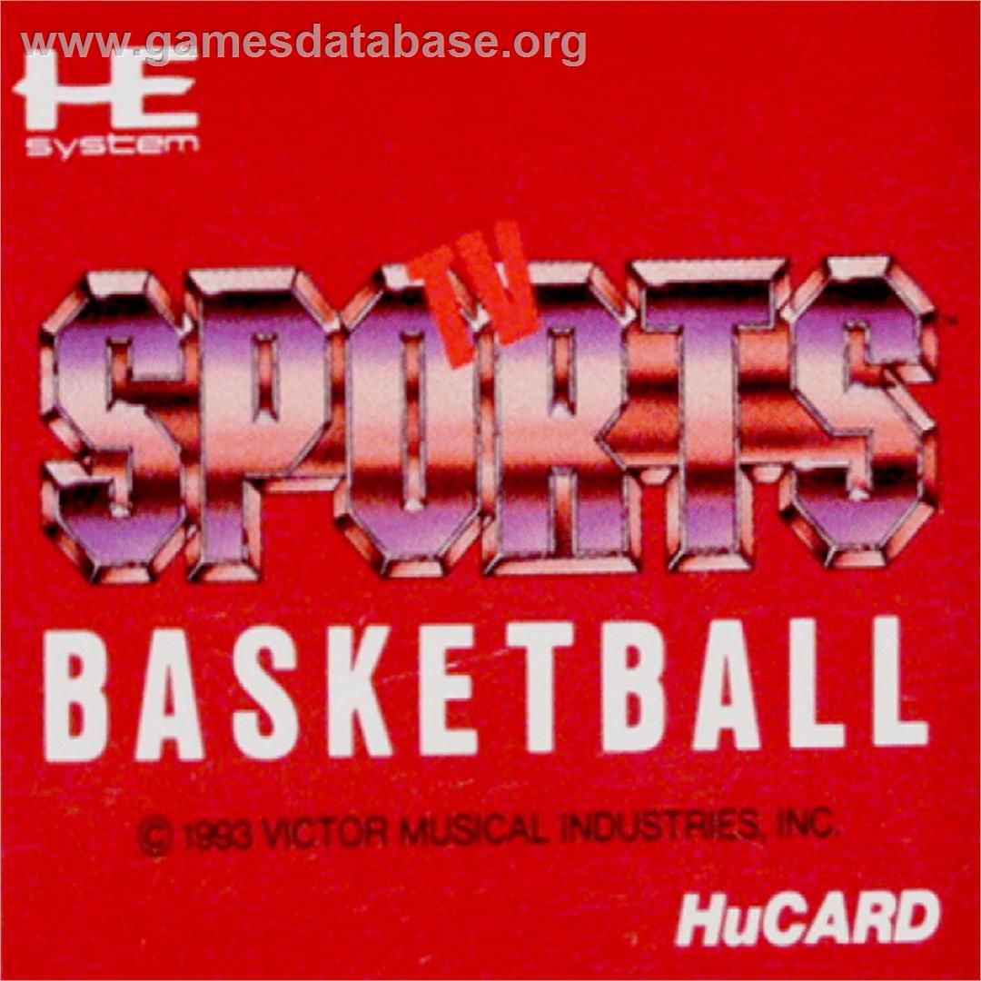 TV Sports: Basketball - NEC PC Engine - Artwork - Cartridge Top