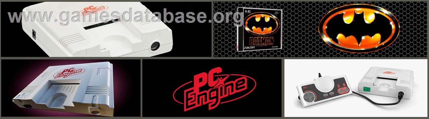 Batman: The Video Game - NEC PC Engine - Artwork - Marquee