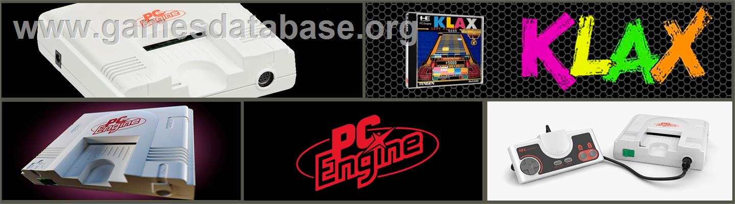 Klax - NEC PC Engine - Artwork - Marquee