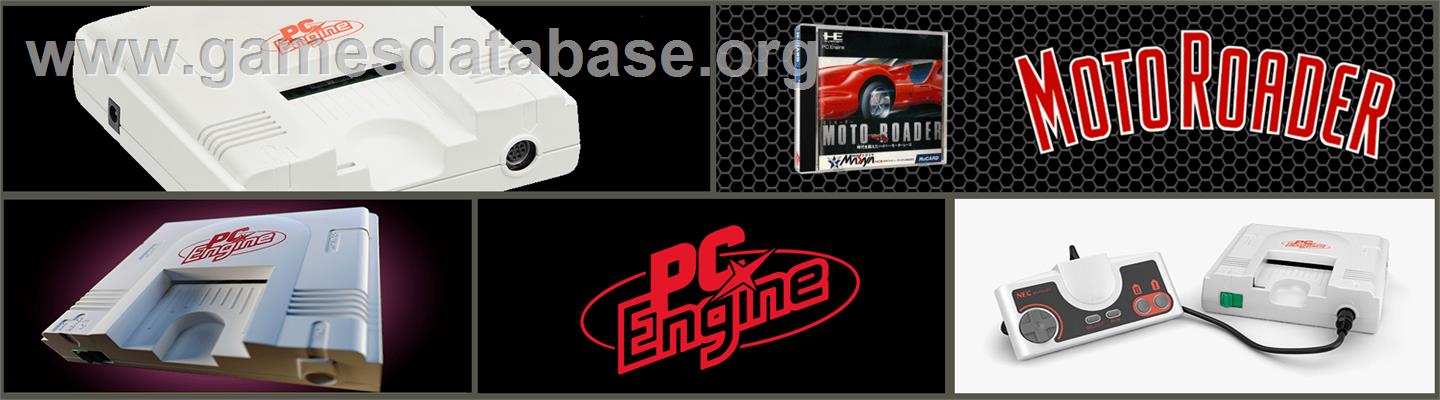Moto Roader - NEC PC Engine - Artwork - Marquee