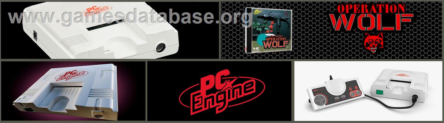 Operation Wolf - NEC PC Engine - Artwork - Marquee