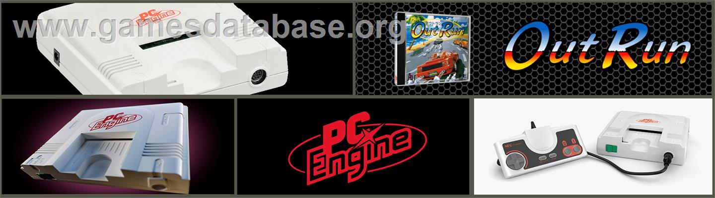 OutRun - NEC PC Engine - Artwork - Marquee