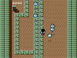 In game image of KiKi KaiKai on the NEC PC Engine.