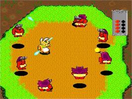 In game image of Valkyrie no Densetsu on the NEC PC Engine.