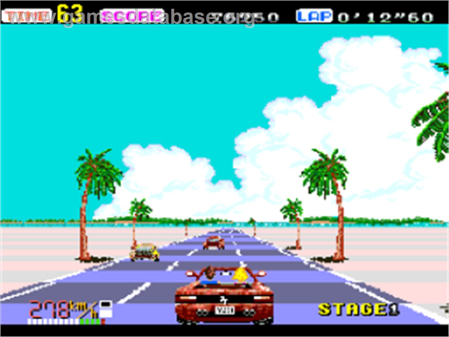 OutRun - NEC PC Engine - Artwork - In Game