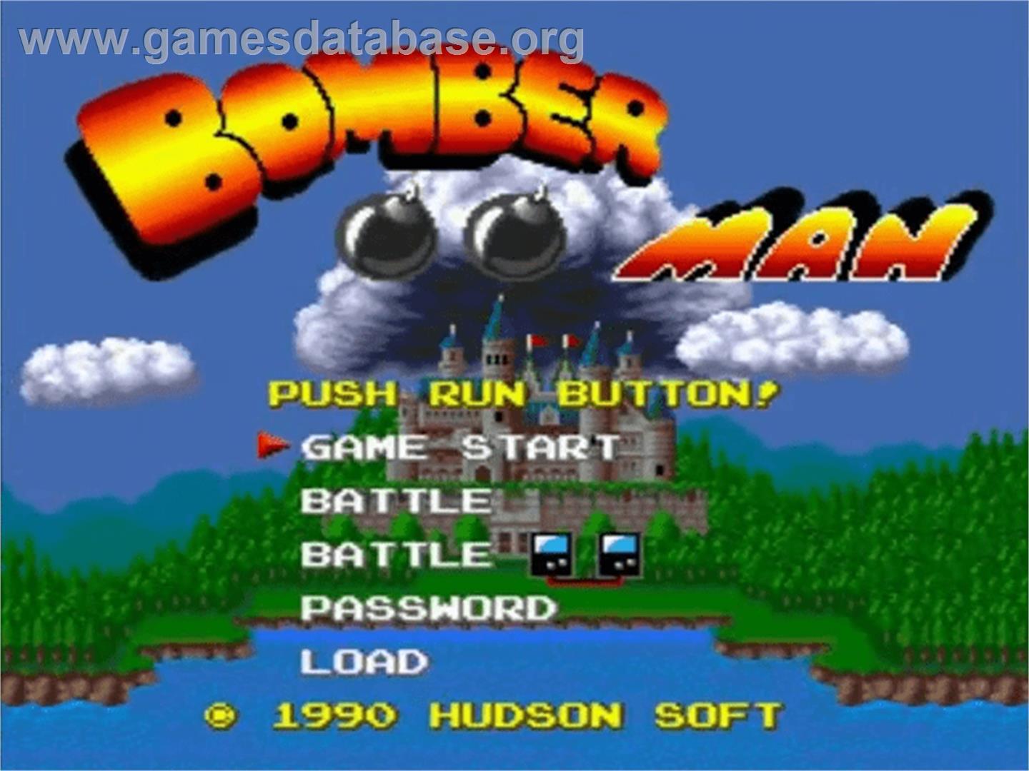 Mega Bomberman - NEC PC Engine - Artwork - Title Screen