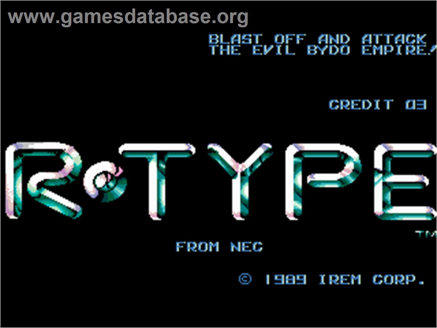 R-Type - NEC PC Engine - Artwork - Title Screen