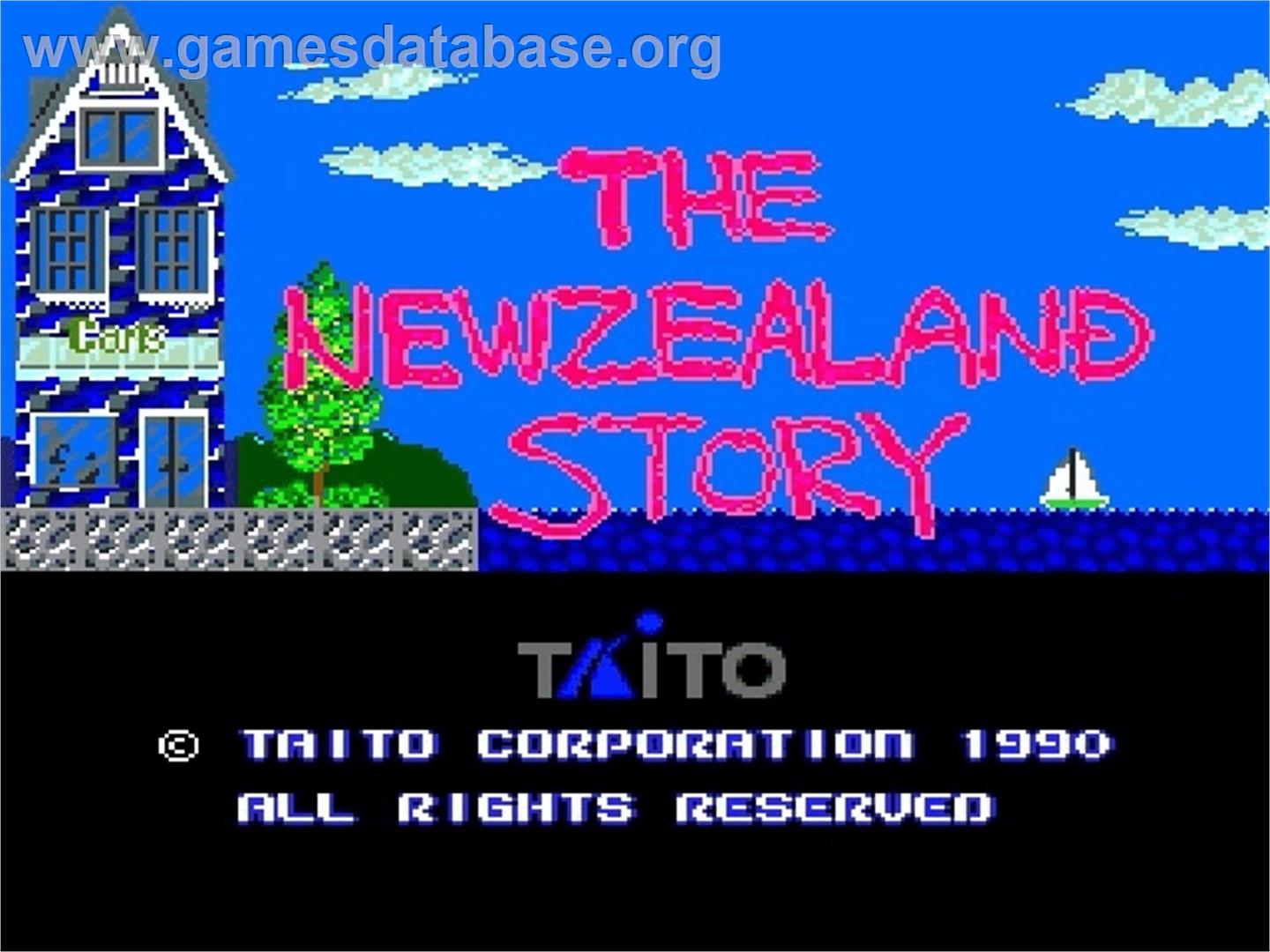 The New Zealand Story - NEC PC Engine - Artwork - Title Screen