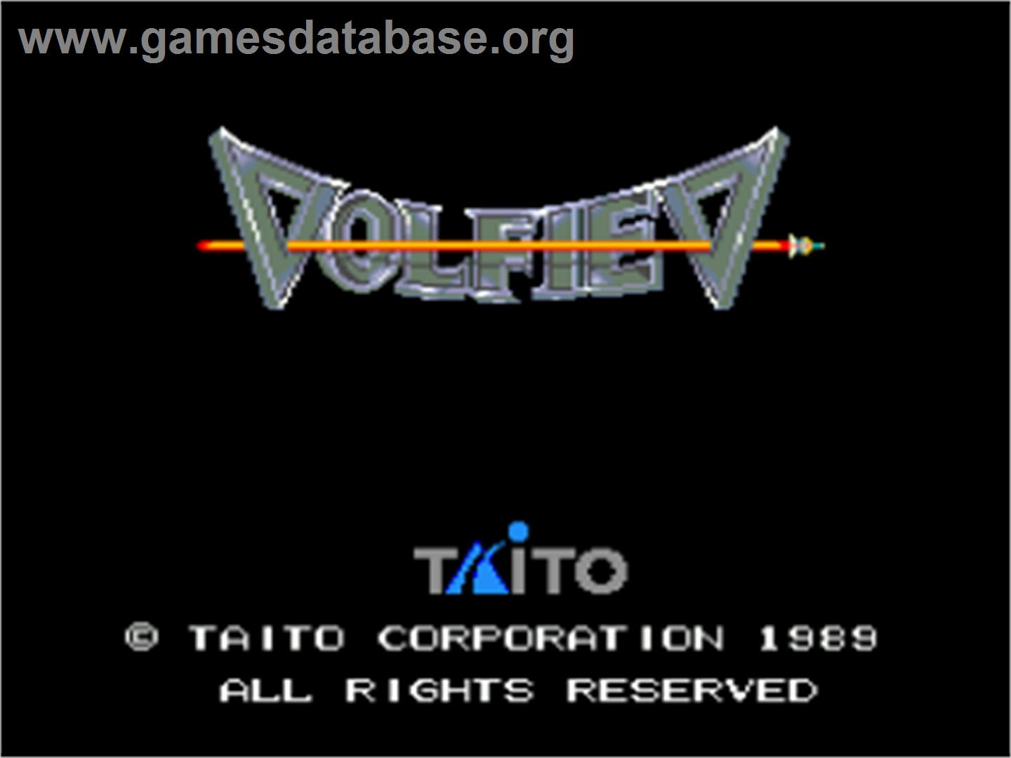 Volfied - NEC PC Engine - Artwork - Title Screen