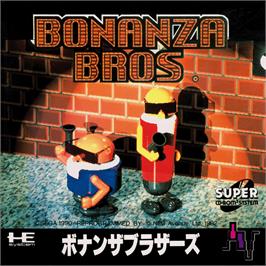 Box cover for Bonanza Bros. on the NEC PC Engine CD.