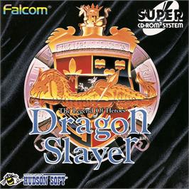 Box cover for Dragon Slayer: The Legend of Heroes on the NEC PC Engine CD.