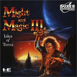 Box cover for Might and Magic III: Isles of Terra on the NEC PC Engine CD.
