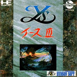Box cover for Ys III: Wanderers from Ys on the NEC PC Engine CD.