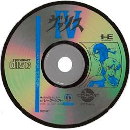 Artwork on the Disc for Valis 4 on the NEC PC Engine CD.