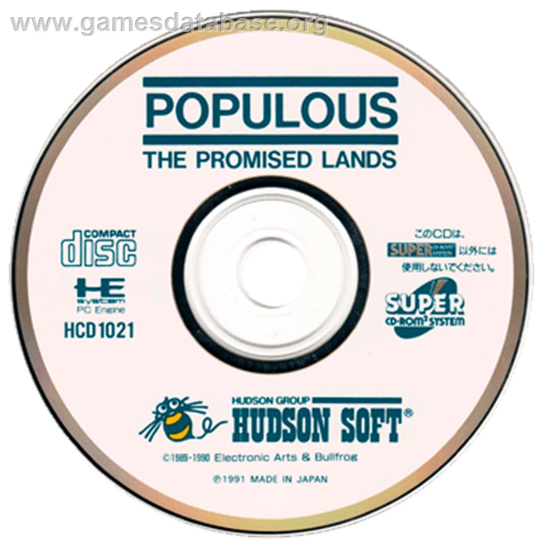 Populous: The Promised Lands - NEC PC Engine CD - Artwork - Disc