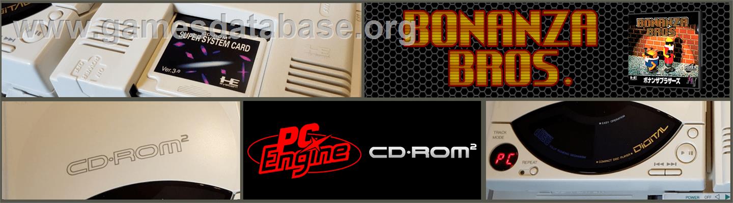 Bonanza Bros. - NEC PC Engine CD - Artwork - Marquee