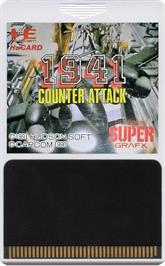 Cartridge artwork for 1941 - Counter Attack on the NEC SuperGrafx.