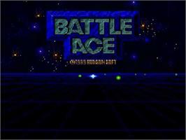 Title screen of Battle Ace on the NEC SuperGrafx.