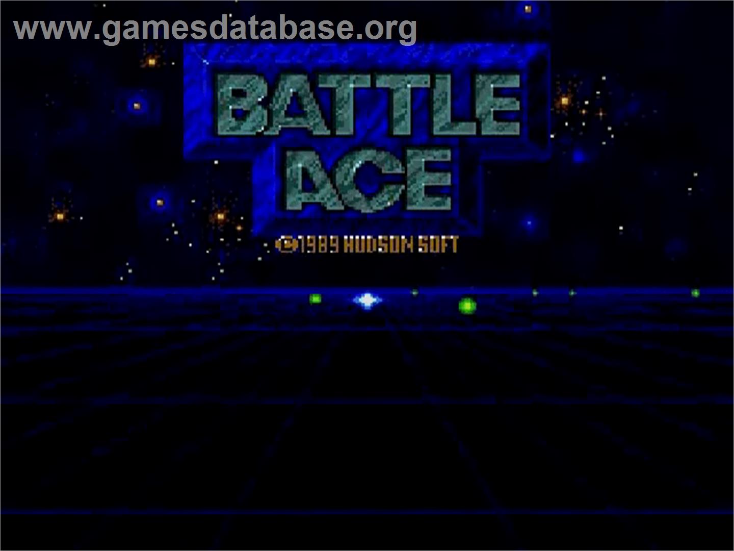 Battle Ace - NEC SuperGrafx - Artwork - Title Screen