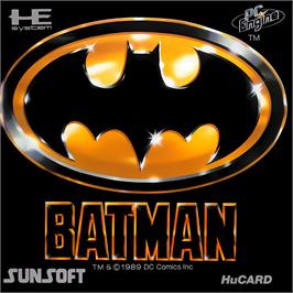 Box cover for Batman on the NEC TurboGrafx-16.