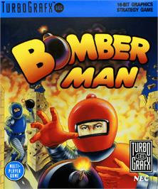 Box cover for Bomberman on the NEC TurboGrafx-16.