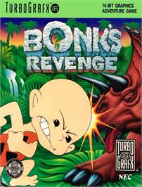 Box cover for Bonk's Revenge on the NEC TurboGrafx-16.