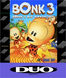 Box cover for Bonk 3 - Bonk's Big Adventure on the NEC TurboGrafx-16.