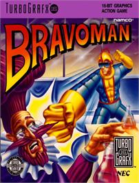 Box cover for Bravoman on the NEC TurboGrafx-16.