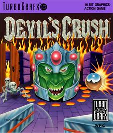 Box cover for Devil's Crush on the NEC TurboGrafx-16.