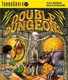 Box cover for Double Dungeons on the NEC TurboGrafx-16.