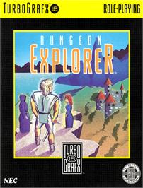 Box cover for Dungeon Explorer on the NEC TurboGrafx-16.