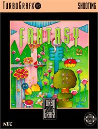 Box cover for Fantasy Zone on the NEC TurboGrafx-16.