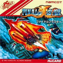 Box cover for Final Blaster on the NEC TurboGrafx-16.