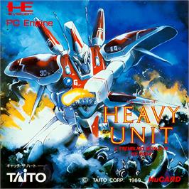 Box cover for Heavy Unit on the NEC TurboGrafx-16.