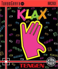 Box cover for Klax on the NEC TurboGrafx-16.